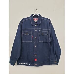 Y2K Loco Rider Fitter Bomber Jacket Mens XXL Hip Hop Street Wear Diversity